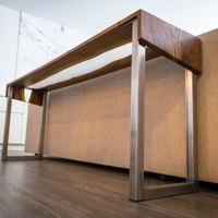 Figured Walnut River Console Table with Clear Resin/Epoxy thumbnail