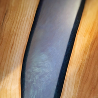 Cherry River Console Table With Blue Resin/Epoxy thumbnail