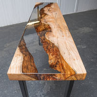 Transparent Resin River Console Table thumbnail