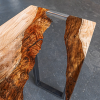Transparent Resin River Console Table thumbnail