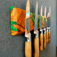 Resin and Olive Wooden Knife Holder, thumbnail