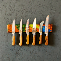 Resin and Olive Wooden Knife Holder, thumbnail