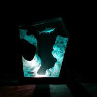 Large Whale Shark Resin Lamp thumbnail