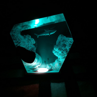 Large Whale Shark Resin Lamp thumbnail