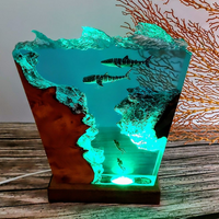 Epoxy Whale Shark Resin Lamp thumbnail
