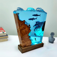 Epoxy Whale Shark Resin Lamp thumbnail