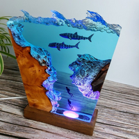 Epoxy Whale Shark Resin Lamp thumbnail