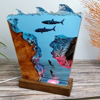Epoxy Whale Shark Resin Lamp thumbnail