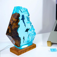 Whale Shark And Manta Ray Epoxy Night Light thumbnail