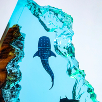 Whale Shark And Manta Ray Epoxy Night Light thumbnail