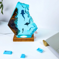 Whale Shark And Manta Ray Epoxy Night Light thumbnail