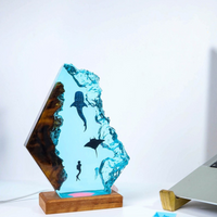 Whale Shark And Manta Ray Epoxy Night Light thumbnail