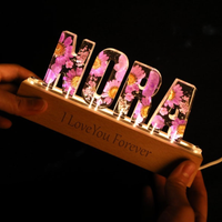Custom Dried Flower Epoxy Night Light thumbnail