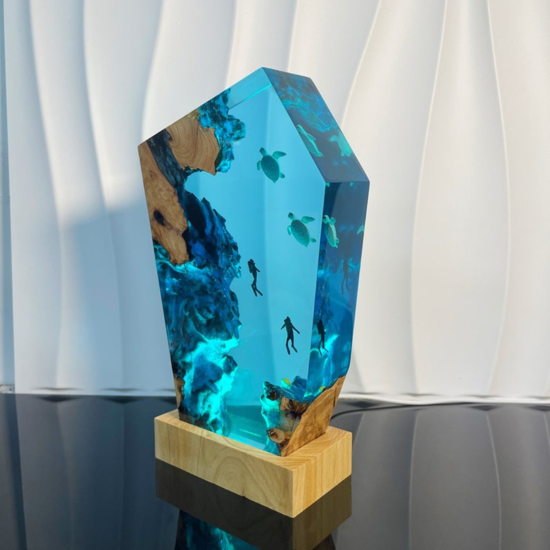 Marine Turtle Resin Night Light