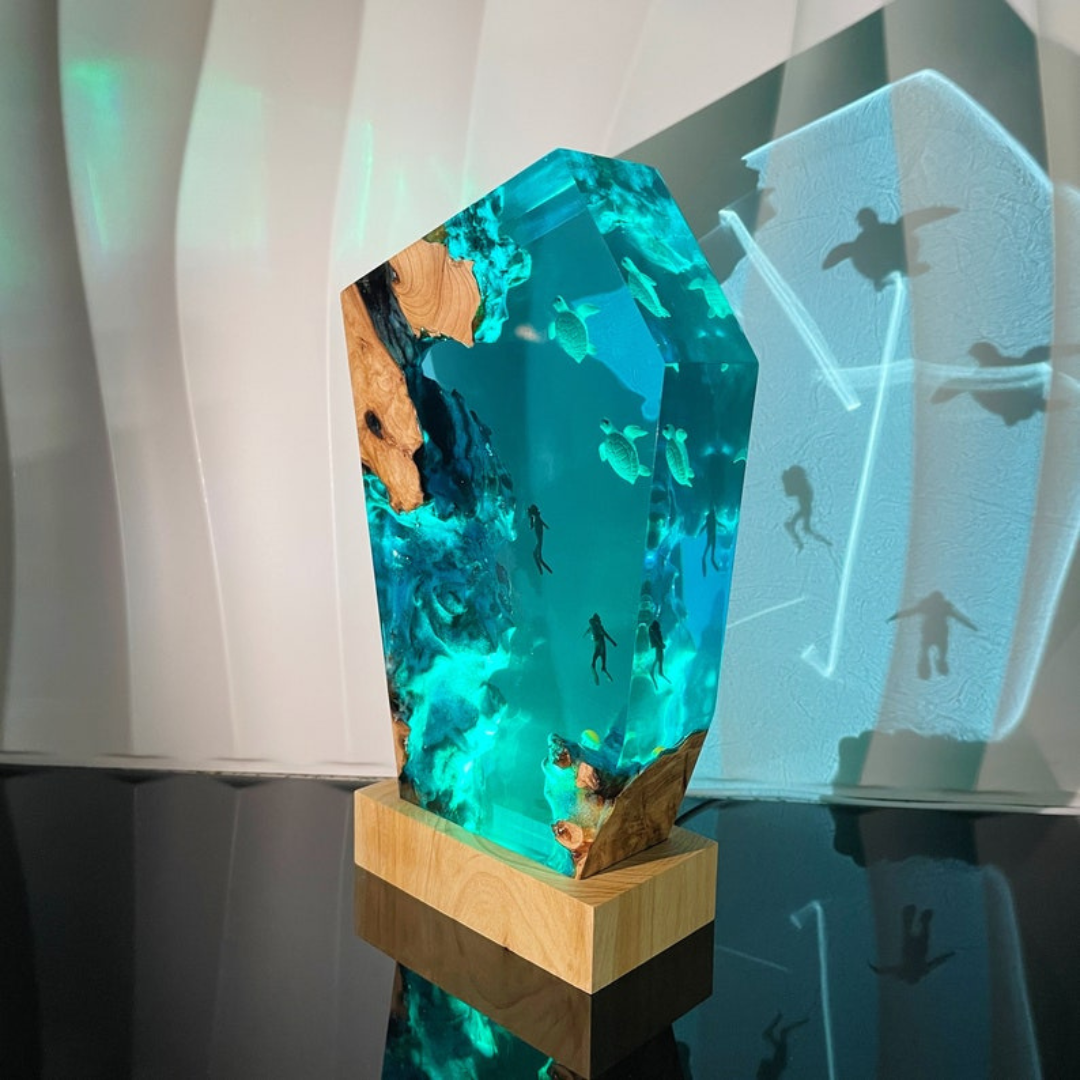 Marine Turtle Resin Night Light