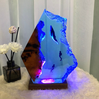 Humpback and Couple Diver Epoxy Night light thumbnail