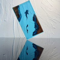 Big Whale And Couple Diver Epoxy Lamp thumbnail
