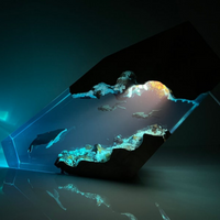 Custom Humpback whale Diver Epoxy Night light thumbnail