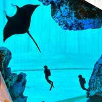 Manta Ray Mystique Epoxy Resin Lamp thumbnail