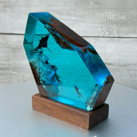 Manta Ray Mystique Epoxy Resin Lamp thumbnail