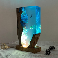 Diver And Turtle Epoxy Night Light thumbnail