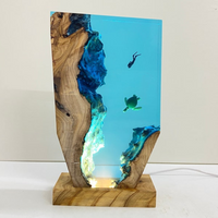 Diver And Turtle Epoxy Night Light thumbnail