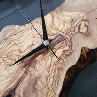 Custom Made Resin & Olive Wood Wall Clock thumbnail