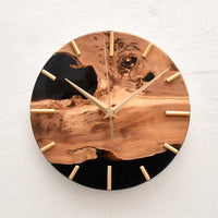 Live Edge Rustic Olive Wood Wall Clock thumbnail