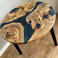 Blue Rustic River Epoxy Coffee Table thumbnail