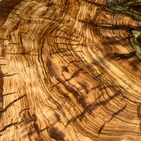 Live Edge Coffee Table with Epoxy Resin Olive Wood thumbnail