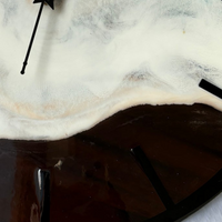 Black Epoxy Ocean Resin Wall Clock thumbnail