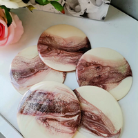 Beige Epoxy Coasters thumbnail