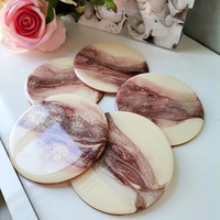 Beige Epoxy Coasters thumbnail