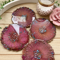 Fuchsia Resin Coaster thumbnail