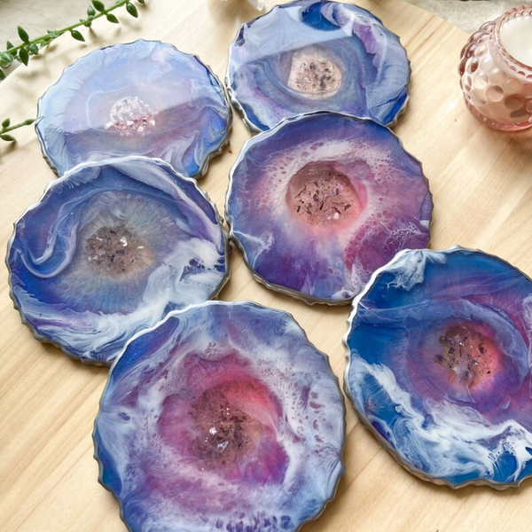 Galaxy Theme Epoxy Coasters