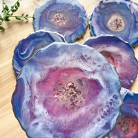 Galaxy Theme Epoxy Coasters thumbnail