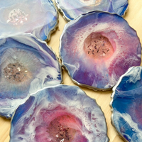 Galaxy Theme Epoxy Coasters thumbnail