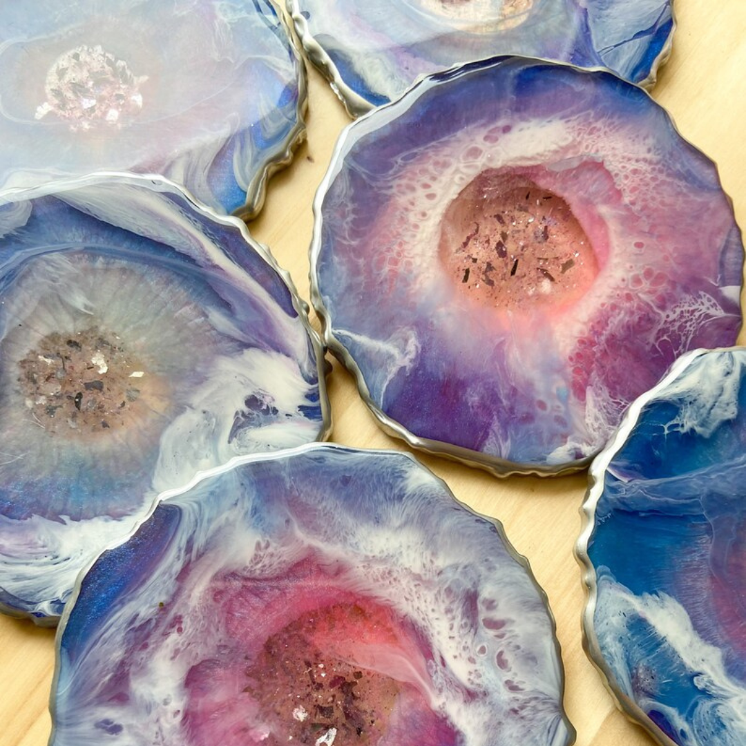 Galaxy Theme Epoxy Coasters