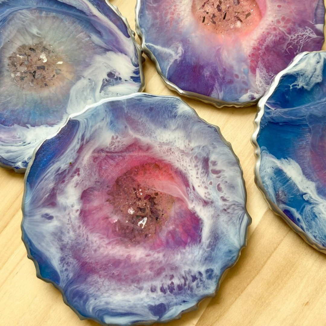 Galaxy Theme Epoxy Coasters