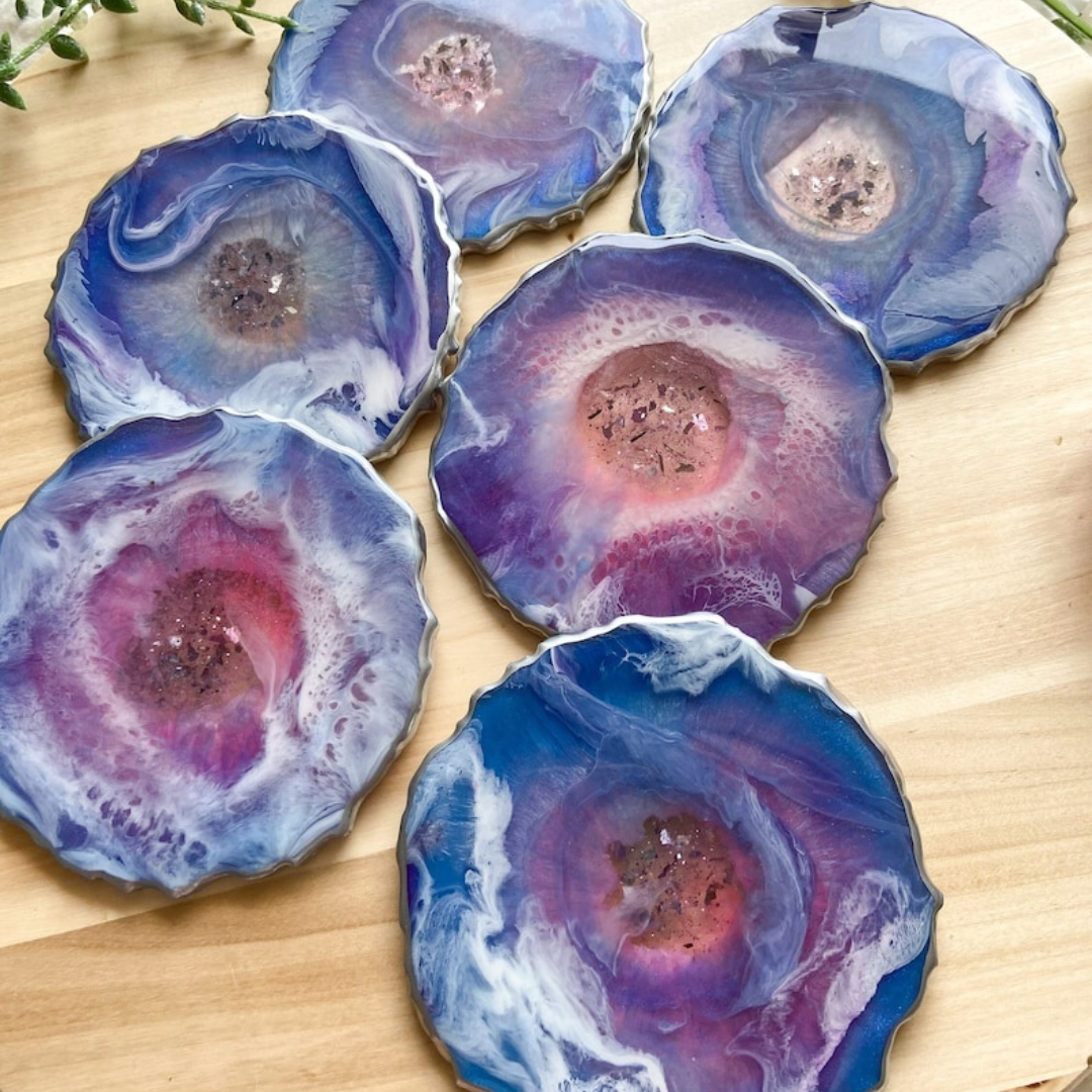 Galaxy Theme Epoxy Coasters
