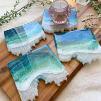Ocean Resin Coasters thumbnail