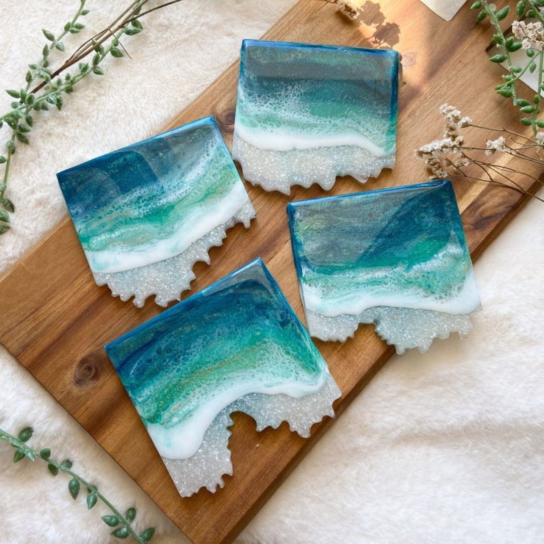Ocean Resin Coasters