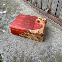 Red Epoxy Jewelry Organizer Box thumbnail