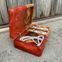 Red Epoxy Jewelry Organizer Box thumbnail
