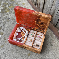 Red Epoxy Jewelry Organizer Box thumbnail