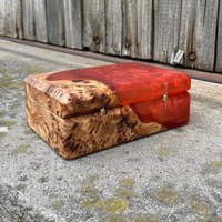 Red Epoxy Jewelry Organizer Box thumbnail