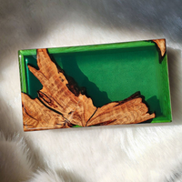 BOHO Wooden Jewelry Box With Epoxy Top thumbnail