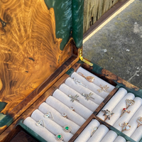 Green Epoxy Resin Jewelry Box thumbnail