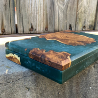 Green Epoxy Resin Jewelry Box thumbnail