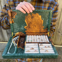 Green Epoxy Resin Jewelry Box thumbnail